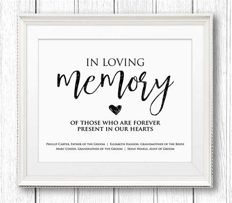 Free Printable In Loving Memory Card Template - Printable Templates