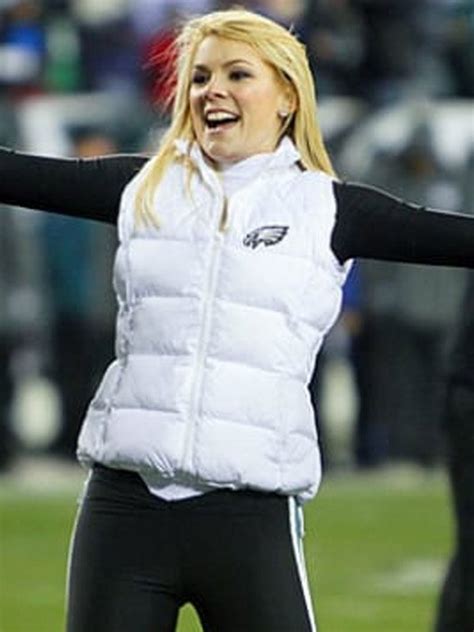 Womens Philadelphia Eagles Cheerleaders White Vest