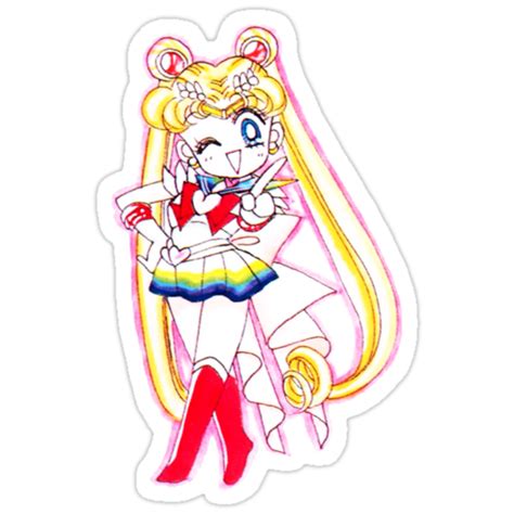 "Chibi Sailor Moon" Stickers by Shayera | Redbubble