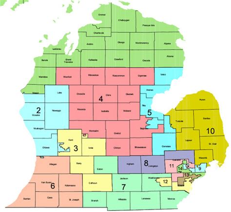 Michigan District Map | My blog