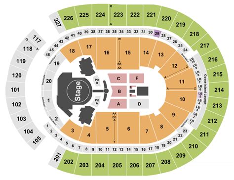 T - Mobile Arena Seating Chart + Section, Row & Seat Number Info