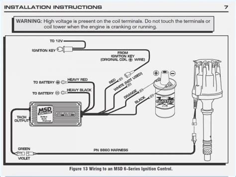 Msd 6al Wiring Diagram With Msd Distributor