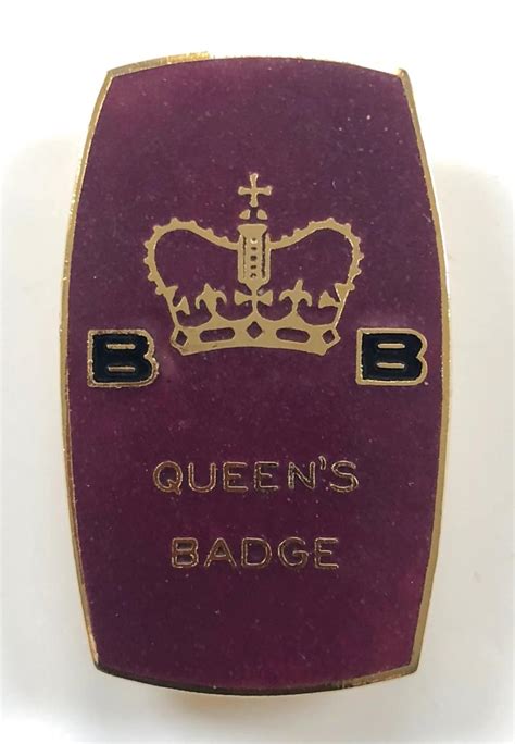 Sally Bosleys Badge Shop | Boys Brigade The Queens Badge 1968 to 1984 ...