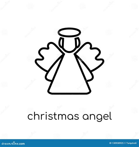 Christmas Angel Icon from Christmas Collection. Stock Vector - Illustration of holiday, banner ...