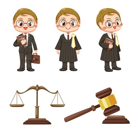 Judges team in cartoon character vector 2884183 Vector Art at Vecteezy