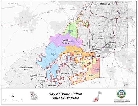 City Of South Fulton Georgia Map - Oconto County Plat Map