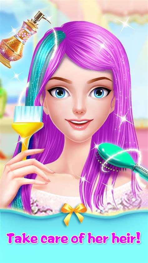 Android için Long Hair Princess Salon Games APK - İndir
