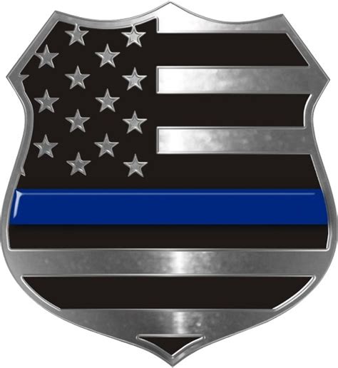 Police Flag Badge Decal Bumper Stickers Paper & Party Supplies trustalchemy.com