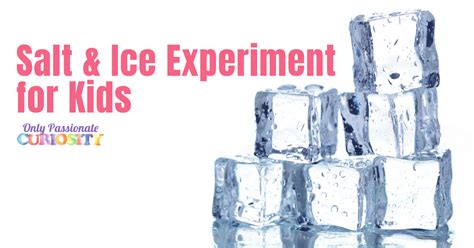 Science for Kids: Salt and Ice Experiments - Only Passionate Curiosity