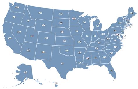 US Map for WordPress/HTML websites. Download now!