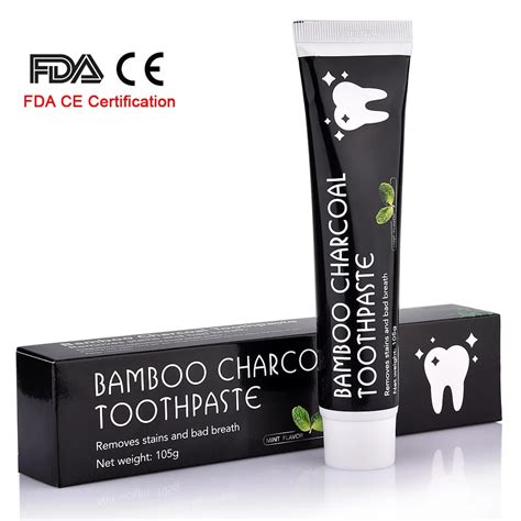 Natural Activated Charcoal Teeth Whitening Toothpaste FDA CE Certification – Borkut