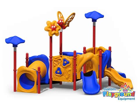 Outdoor Preschool Playset with Slides | CustomPlaygroundEquipment.com