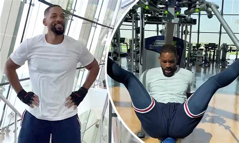 Will Smith shares hilarious video during a workout as he tries to 'remember how to use a gym ...