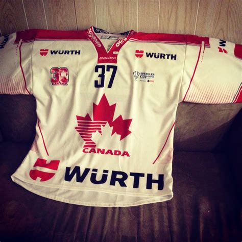 Ryan Barnes Info: Team Canada Spengler Cup Jersey