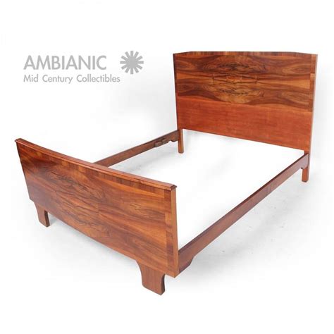 Italian Bed Frame with Exotic Wood For Sale at 1stdibs