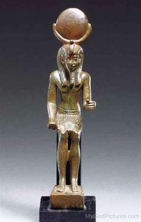 Golden Statue Of God Khonsu