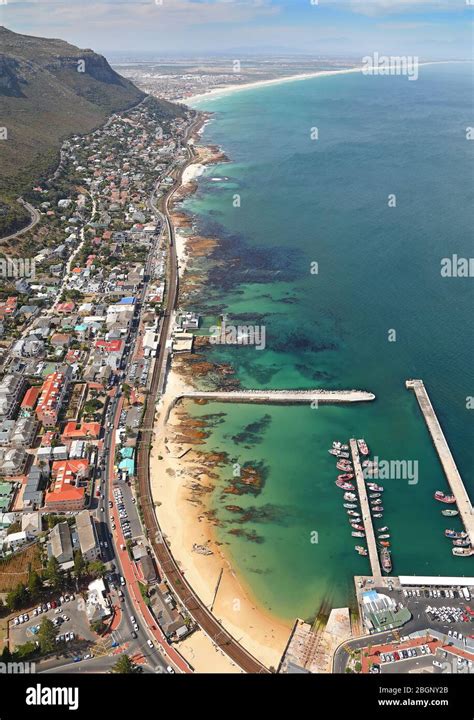 Aerial photo of Kalk Bay Harbour Stock Photo - Alamy