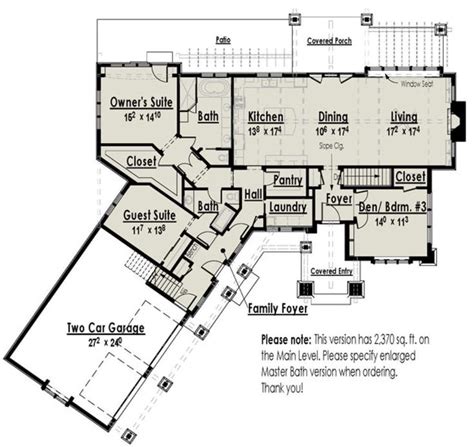 House Plan 7806-00003 - Lake Front Plan: 2,221 Square Feet, 2-3 ...