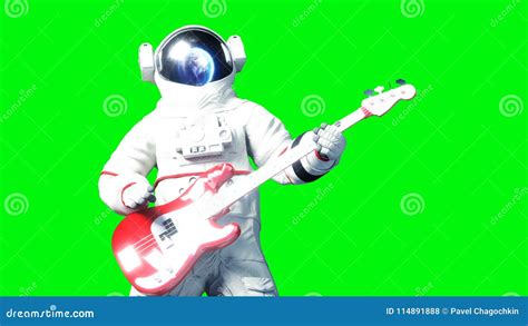 Funny Astronaut Play To Guitar Green Screen Realistic K Animation | Hot Sex Picture