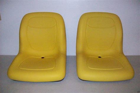 TWO NEW YELLOW HIGH BACK SEATS JOHN DEERE PROGATORS 2020, 2020A, 2030, 2030A. Made in the USA by ...