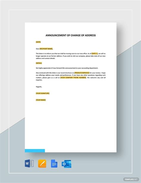 Announcement of Price Reduction Template in Google Docs, Pages, Word, Outlook, PDF - Download ...