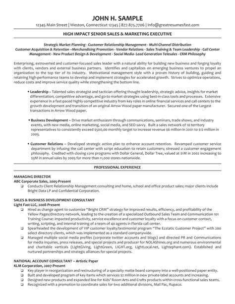 Executive Managing Director Resume sample | Templates at ...