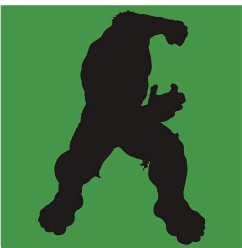 Hulk Stencil Made from 4 Ply Mat Board