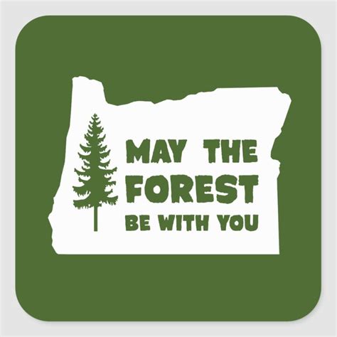 May The Forest Be With You Sticker