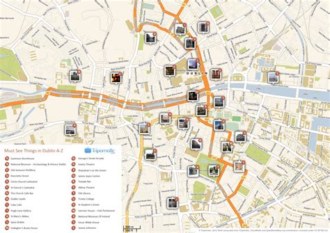 Large Detailed Map Of Dublin - Dublin City Map Printable - Printable Maps