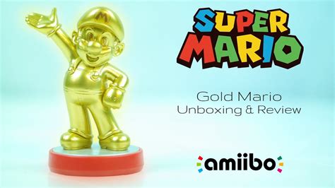 Gold Mario Amiibo Unboxing & Review | Super Mario Bros. Series Wave 1 - YouTube