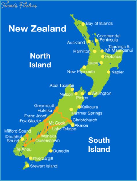 Wanaka New Zealand Map - TravelsFinders.Com