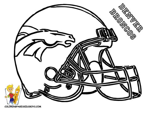 Denver Broncos Coloring Pages Printable - Coloring Home