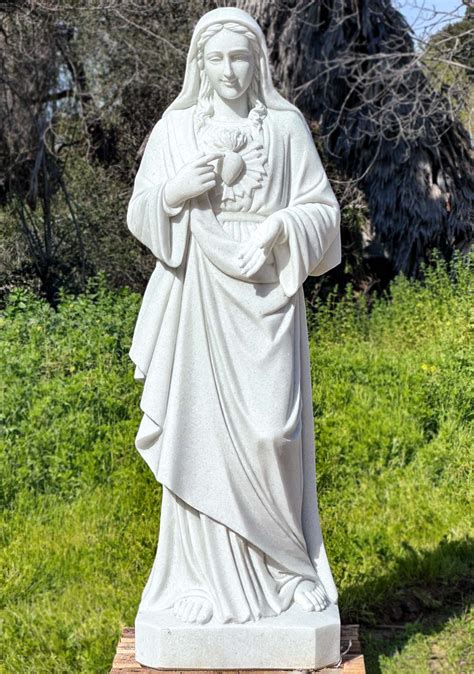 Garden Statue Virgin Mary | Sacred Heart Mary Outdoor