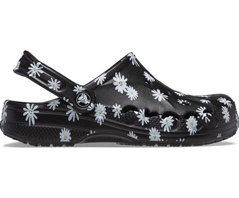 Baya Seasonal Printed Black Daisy Unisex Clog - Crocs™ India