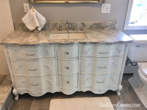 BATHROOM VANITY Vintage Cabinet We Custom Convert from Vintage French Provincial Furniture ...