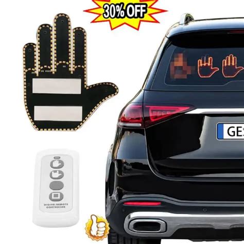 FUNNY CAR MIDDLE Finger Gesture Light with Remote ;-50% OFF- $20.99 ...