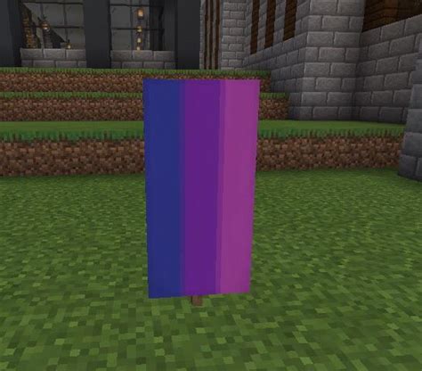 Bi flag in Minecraft! Haven’t seen this before for some reason :) : r ...