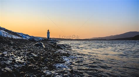 The Sunrise Of The Lighthouse Picture And HD Photos | Free Download On ...