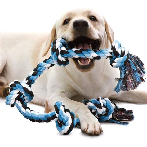 Dog Rope Toy for Aggressive Chewers - Medium to Large Breed Dogs ...