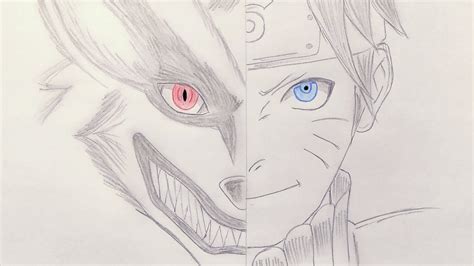 Nine Tails Pencil Nine Tails Naruto Drawings - Yellow wallpaper