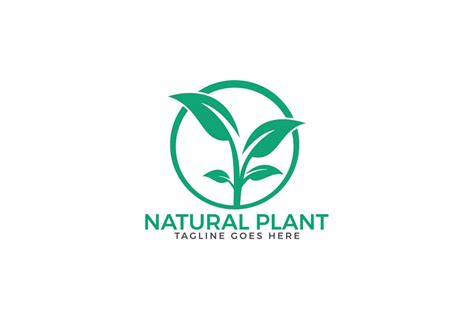 Natural Plant logo design.