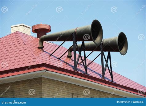 Foghorns - Daboll Trumpets Royalty Free Stock Photography - Image: 32690437