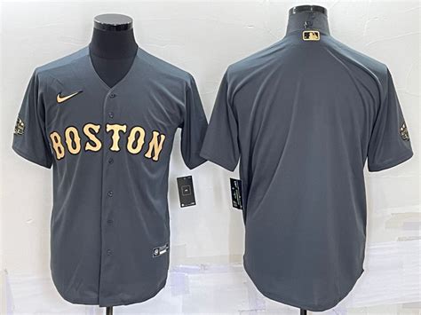 Red Sox Blank Charcoal Nike 2022 MLB All Star Cool Base Jerseys – Shop ...