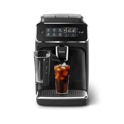 Philips 3200 Series Fully Automatic Espresso Machine with LatteGo Milk Frother + Iced Coffee ...