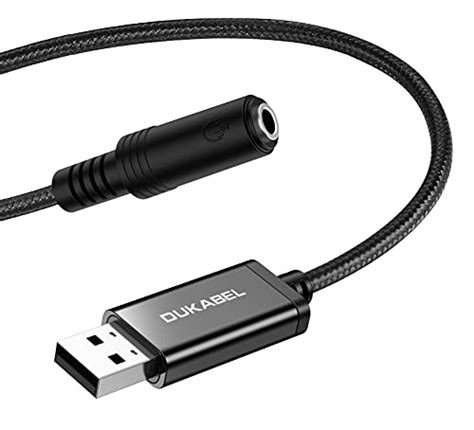 Reviews for DUKABEL USB to 3.5mm Jack Audio Adapter, 9.8 inch | BestViewsReviews