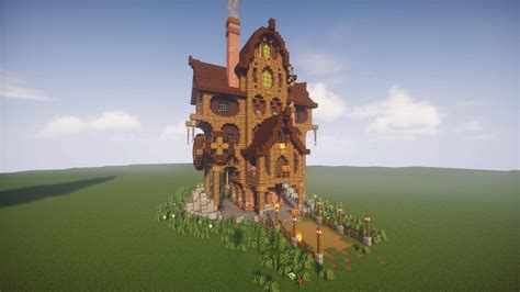 EXTRA SpOwOky Halloween Steampunk-ish House | Minecraft Amino