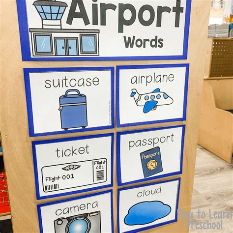 Airport Dramatic Play Free Printables