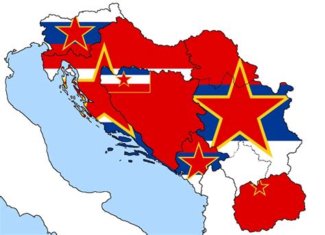 Flag map of the republics of yugoslavia : r/Vexillmaps