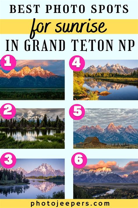 Sunrise photography spots in grand teton national park – Artofit