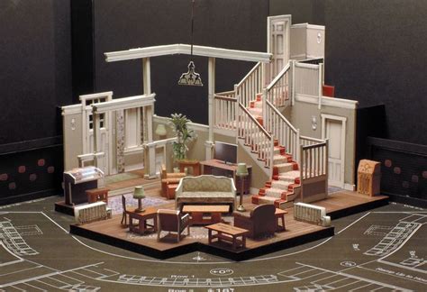 1/4" = 1'-0" Scale Model | Scenic design, Set design theatre, Tv set design